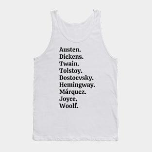 Great Writers of History Tank Top